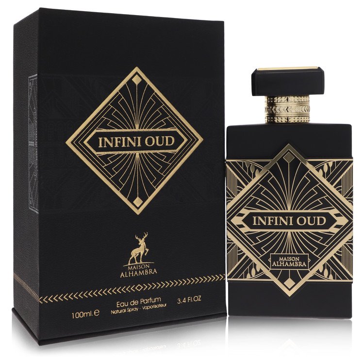 Maison Alhambra Infini Oud by Maison Alhambra Eau De Parfum Spray (Unisex) 3.4 oz Maison Alhambra Infini Oud by Maison Alhambra Eau De Parfum Spray (Unisex) 3.4 oz